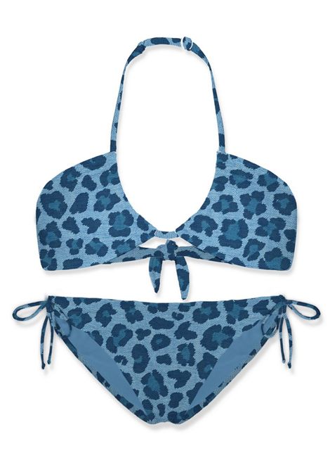 Costume 2 pezzi con stampa SAINT BARTH | ARY00002 ARYANNA01235H DENIM LEO 31
